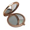 Quality Assurance Lighted Double-sided Stainless Iron Custom Logo Pocket Makeup Mirror