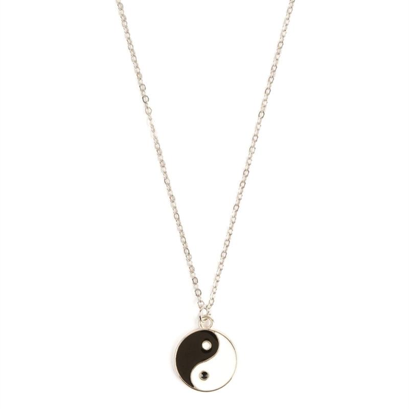 Chinese for Philosophy Taoism Symbol Yin Yang Tai for Chi Yoga Alloy Pendant Necklace Amulet Fashion Jewelry Birthday Gi