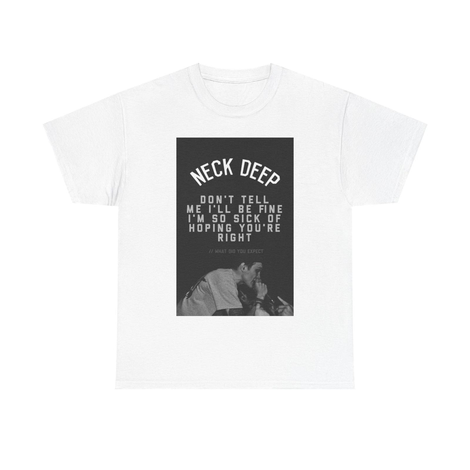 Men s and Women s T-shirts Neck deep XS