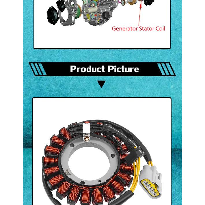 Motorcycle Stator Engine Ignitor / Stator Coil For BMW R1200GS R1200RT R1200RS Adv K51 K52 K53 K54 R1250GS R1250RT R1250RS