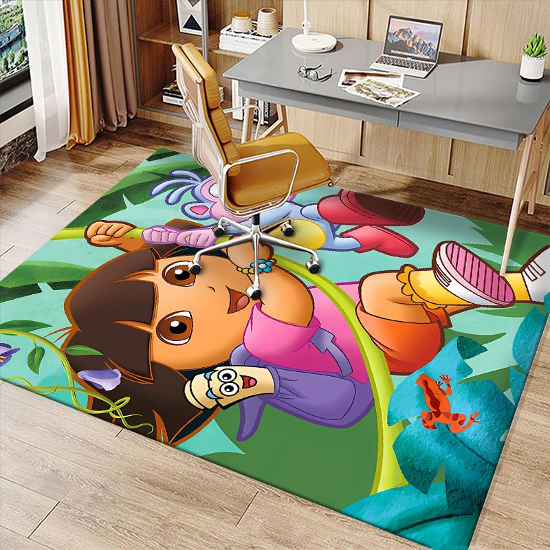 D-Doras The Explorer Printed Absorbent Washable Carpet, Non-Slip Bathroom Mats, Kitchen Rugs, Yoga Mat,Living Room Entrance, Camping Picnic Rugs