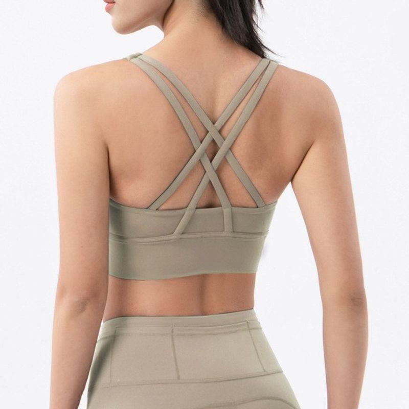 With Chest Pad Spring and Summer New Yoga Clothes Intimates Sports Push up Bras Anti-Vibation Shaping Vest Running Vest Fitness