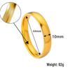 Vietnamese Sand Gold Wide Noodle Bangle for Women - Copper Alloy Simulated Jewelry