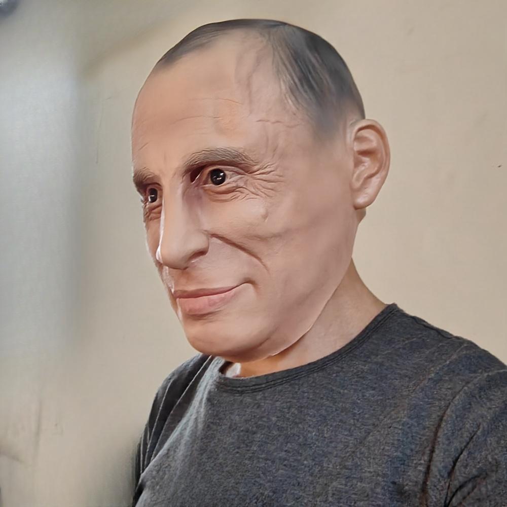 Realistická mužská maska ​​Cosplay Putin mužská latexová maska ​​Celoobličejové masky na halloweenskou párty Karnevalové kostýmy Šaty Prezident Putin Prop