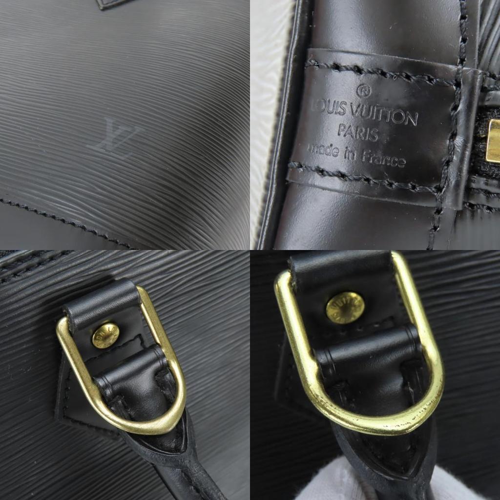 Used LOUIS VUITTON Handbag Alma M52142 Epi Leather Noir black chic