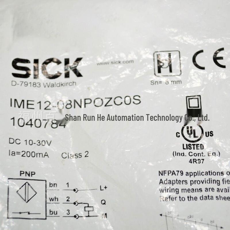 IME12-08NPOZC0S Inductive Proximity Sensor by SICK, Model 1040784, New Stock.