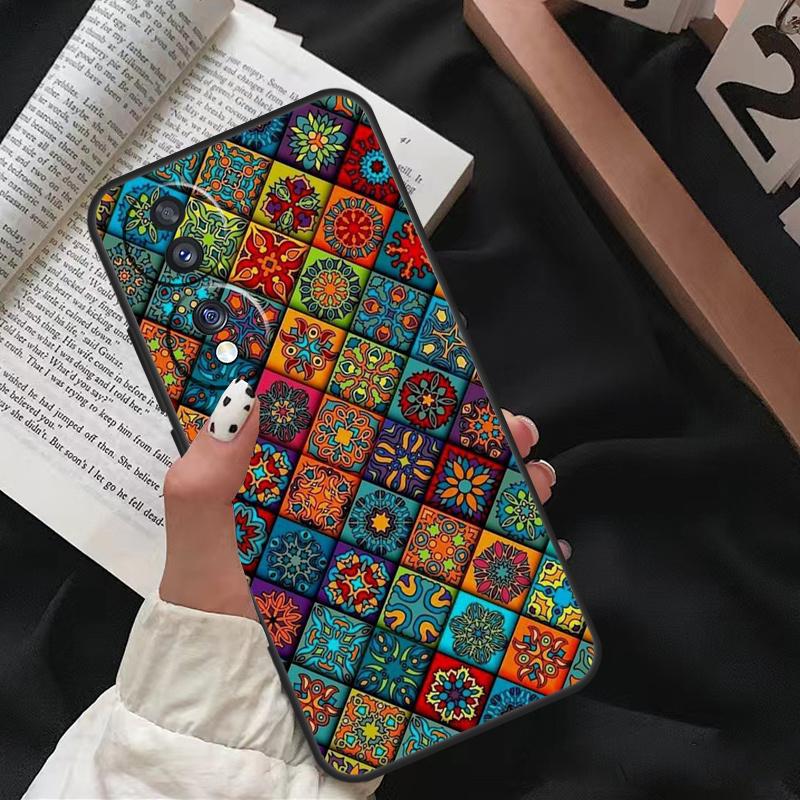 Vintage Retro Gitterblume Für Honor Magic 8 Pro 7 5 6 Lite Hülle Für Honor 400 200 70 50 X8c X8b X9a X9b X9c X9d Win RT