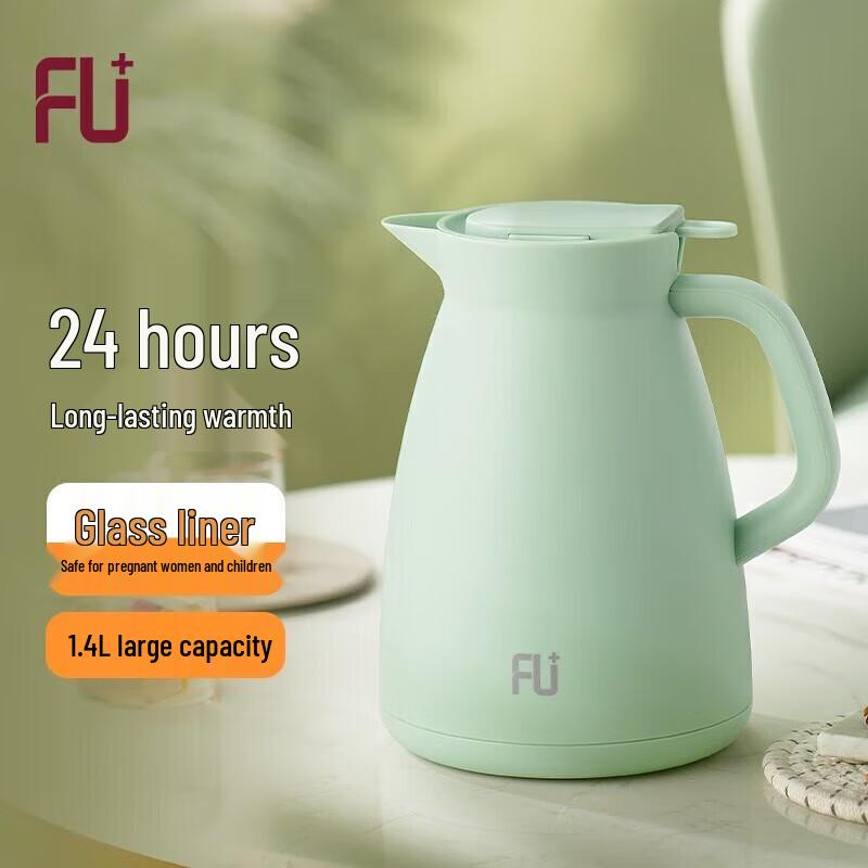 FUGUANG FU+ 1400ml Stainless Steel Insulated Desktop Kettle