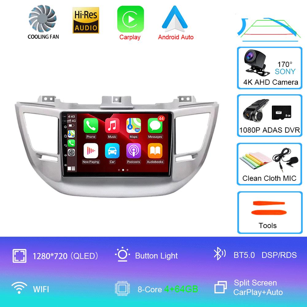 Android 14 Car Radio For Hyundai Tucson 3 2015 - 2018 Player Multimedia Navigation Stereo GPS No 2din 2 din dvd