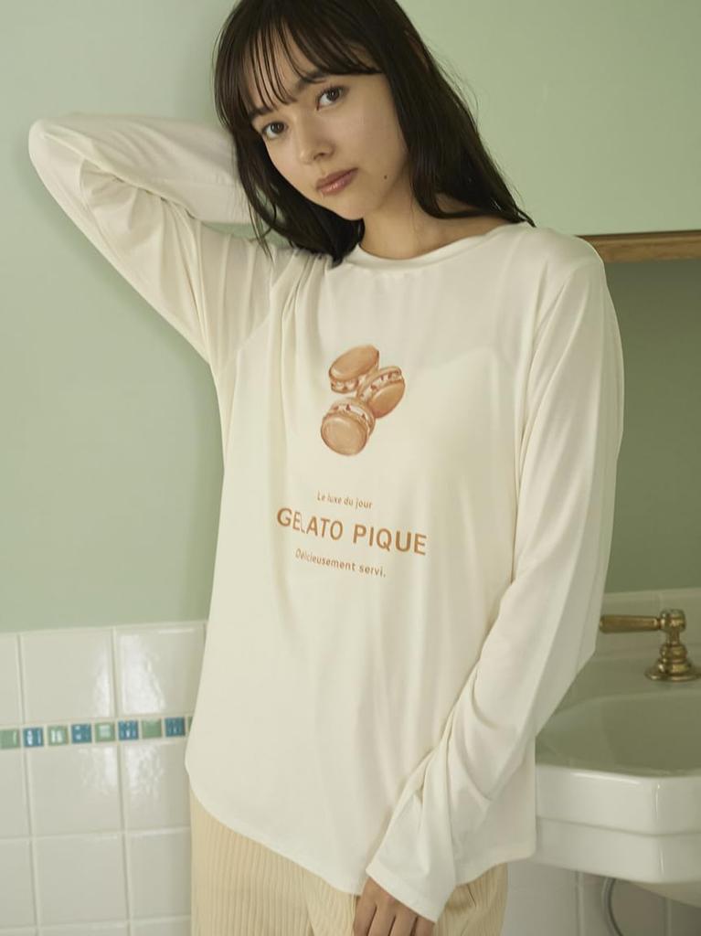 Gelato Pique Sweets Point Long PWCT254269 CML Free Size T-Shirt