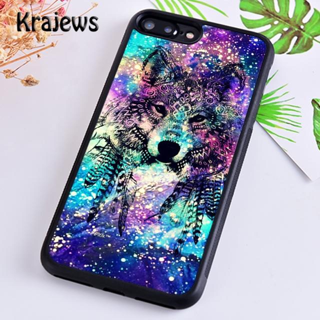 

Krajews Cool Animal Print Wolf Pattern Phone Case Cover For iPhone 17 Air 16 15 14 plus 12 pro max coque Fundas iPhone 16plus