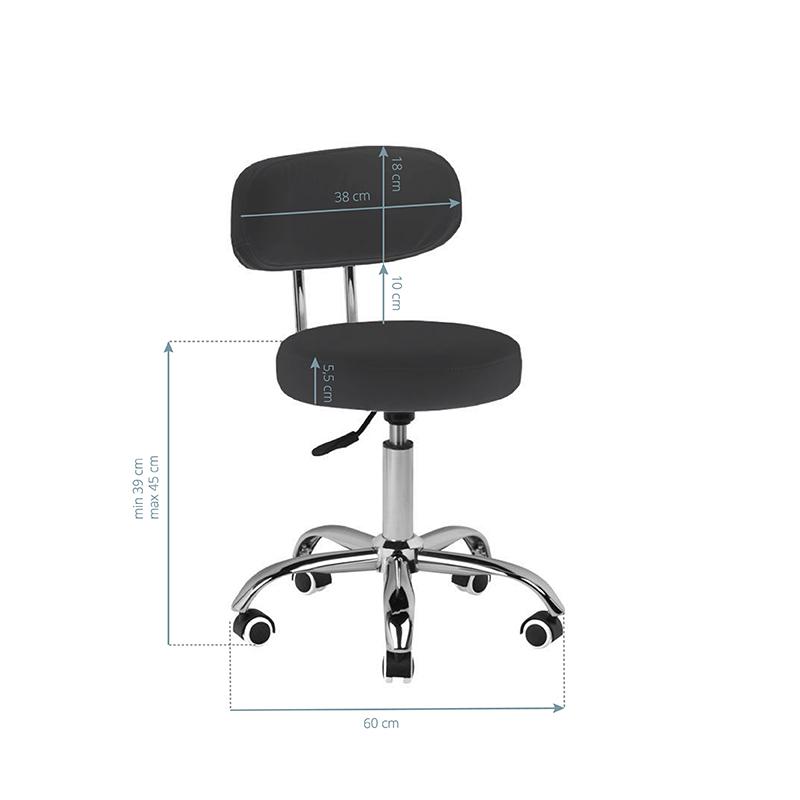 Cosmetic Stool for Pedicure A-007 Black