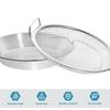 Food Drain Pan Colander Oil Draining Net Stainless Steel Fried Serving Tray Barbecue Plate