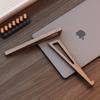Set mit 1 tragbarem, faltbarem Holz-Laptop-Ständer zur Laptop-Kühlung, dreieckiges Belüftungsdesign, Büroaccessoires