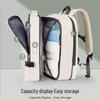 Expandable Double Shoulder Backpack - Unisex Carry-on with Multi-layer Storage and Laptop Compartment, Super Large Capacity