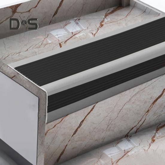 Protecție Antiderapantă pentru Marginea Treptei de 100CM, Profil L, Treaptă Scară, Autoadeziv, Protector Margine Scară, Impermeabil, Interior Exterior, Profil pentru Marginea Treptei