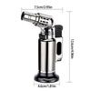 Adjustable Flame Refillable Lighter With Safety Lock And Metal Design For Craft Project Hiking Camping Ignition Gear