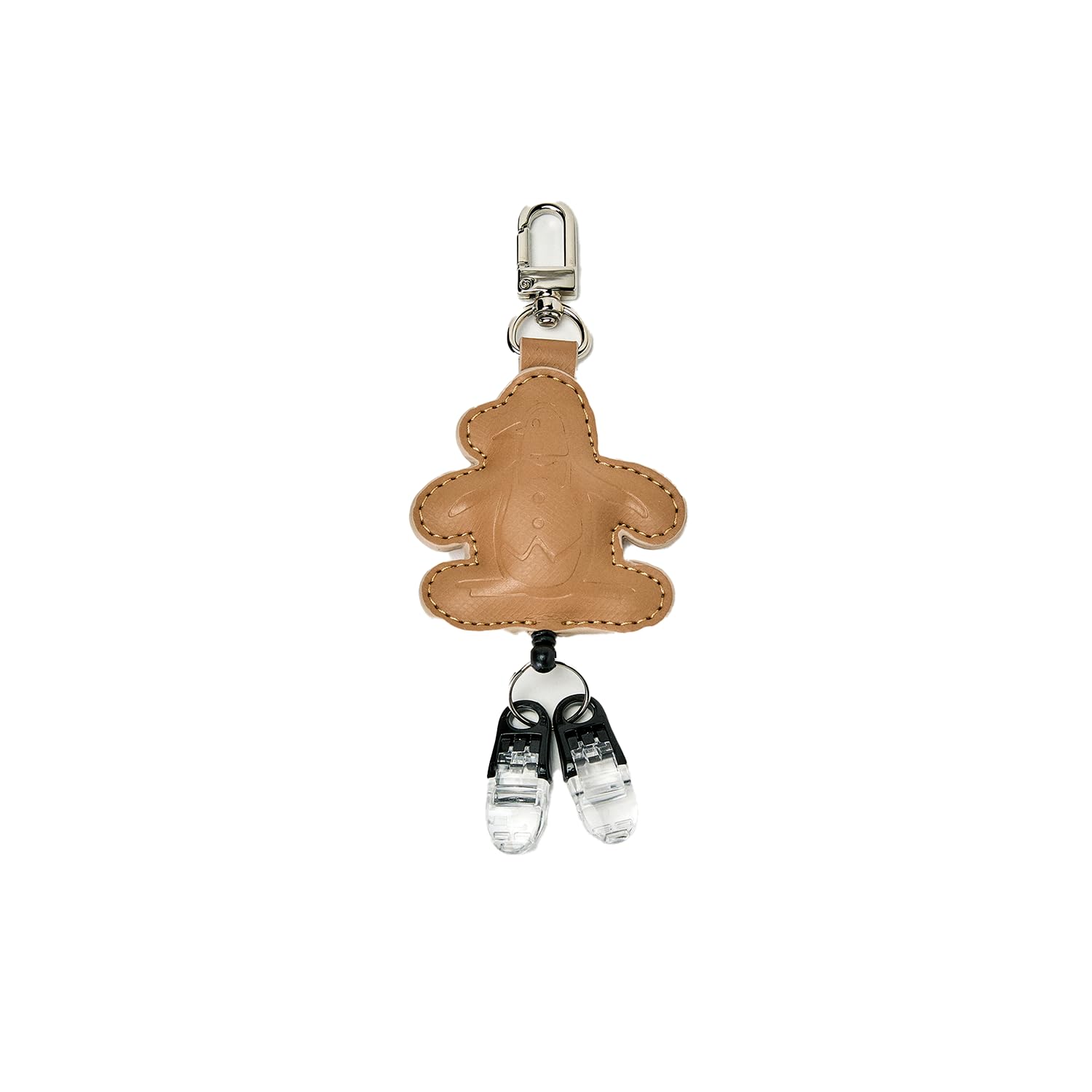 

Munsingwear Putter Cover Catcher with 2 Clips, Penguin Design, Cute Golf Accessory, MG4FBZ12L BG00 (Beige)