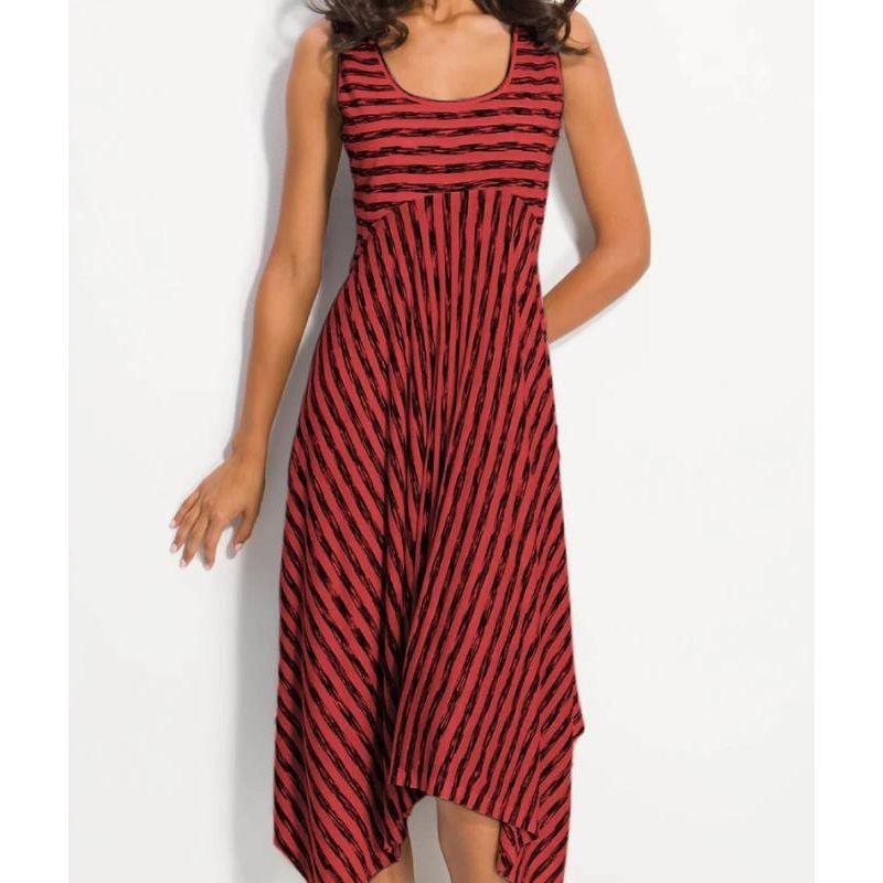 

Летняя мода Полосатое Сексуальное Платье Большого Размера для Полной Девушки Burgundy M