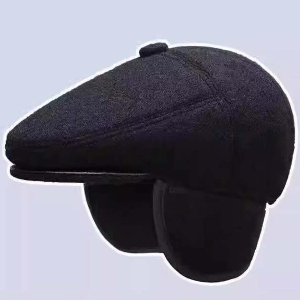Anti-cold Ear Protection Peaked Cap Soft Hooded Thermal Cap Versatile Earflap Woolen Hat Autumn