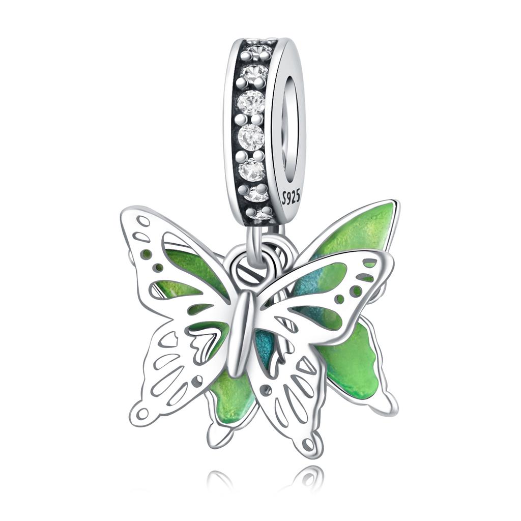 Copper Colorful Butterfly Dragonfly Series Pendant Charms Beads Fit Original Wear Birthday Diy Jewelry Gifts