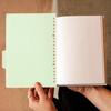 10 Sets A5 20-Hole Binder Index Dividers with 4 Colored PP Tabs for Notebooks and Loose Leaf