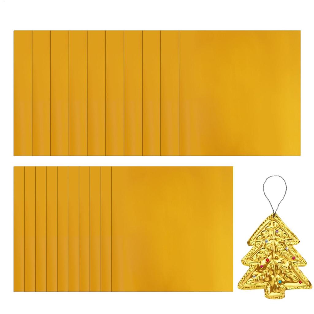 20pcs Gold Embossed Paper 5.9x5.9 Inch Gold Aluminum Foil Embossing foil sheets Premium Metallic Foil Sheets For DIY Art Crafts