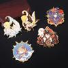 Genshin Impact Enamel Pin Brooch Naganohara Yoimiya Manyo Kamisato Ayaka Gan Yu Medal Brooch Game Fans Collect Badge Jewelry
