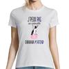 Women's T-shirt - Chihuahua - Humorous Print - Regular Fit - Round Neck - Short Sleeves