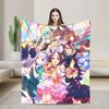 Uma Musume Pretty Derby Umamusume Knitted Blankets Coral Fleece Plush Cute Anime Soft Throw Blanket for Home Couch Bed Rug