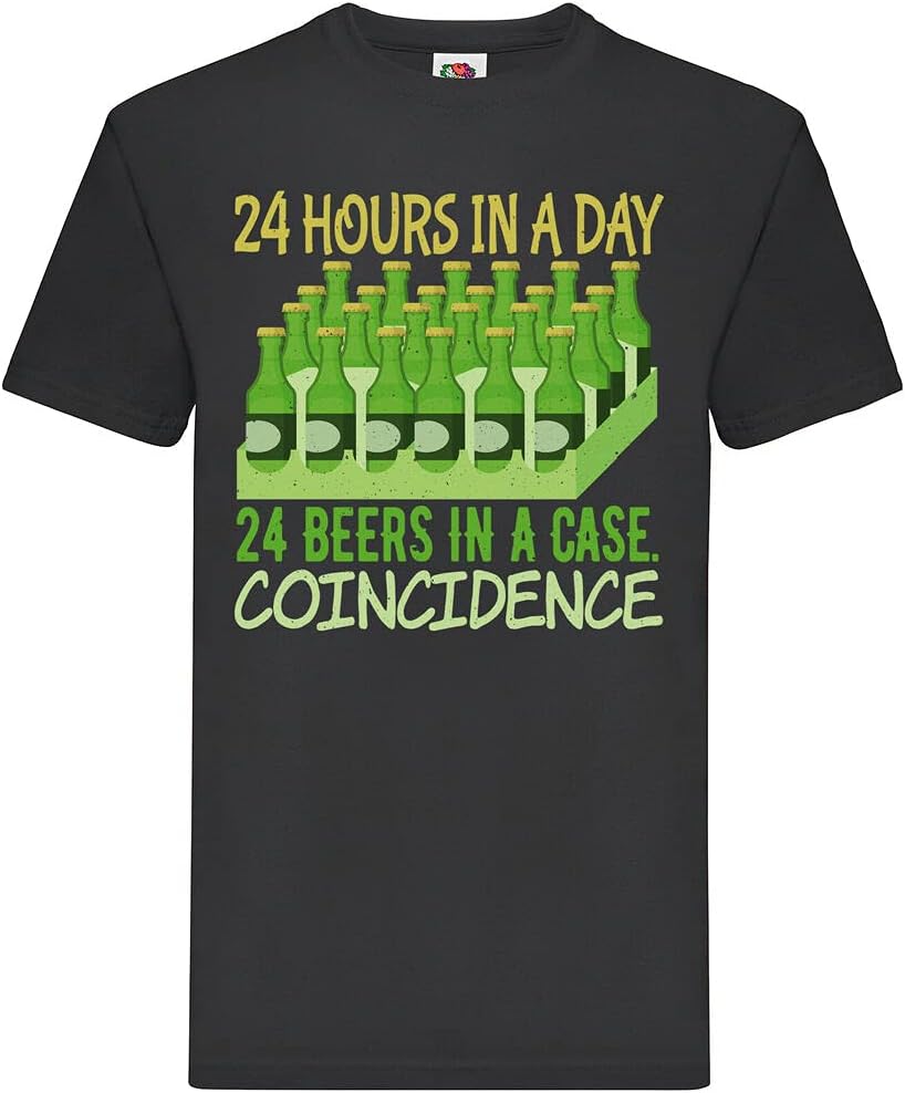 24 Hours in A Day 24 Beers in A Case. Coincidence T-Shirt XXL чёрный
