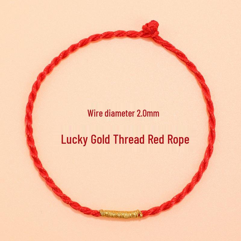 Rotes gewebtes Seilarmband für Männer & Frauen – Glücksbringer zum Jahr des Pferdes