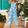 Womens Casual Overalls Jumpsuits Adjustable Straps Sleeveless Bohemian Comfy Rompers With Pocket