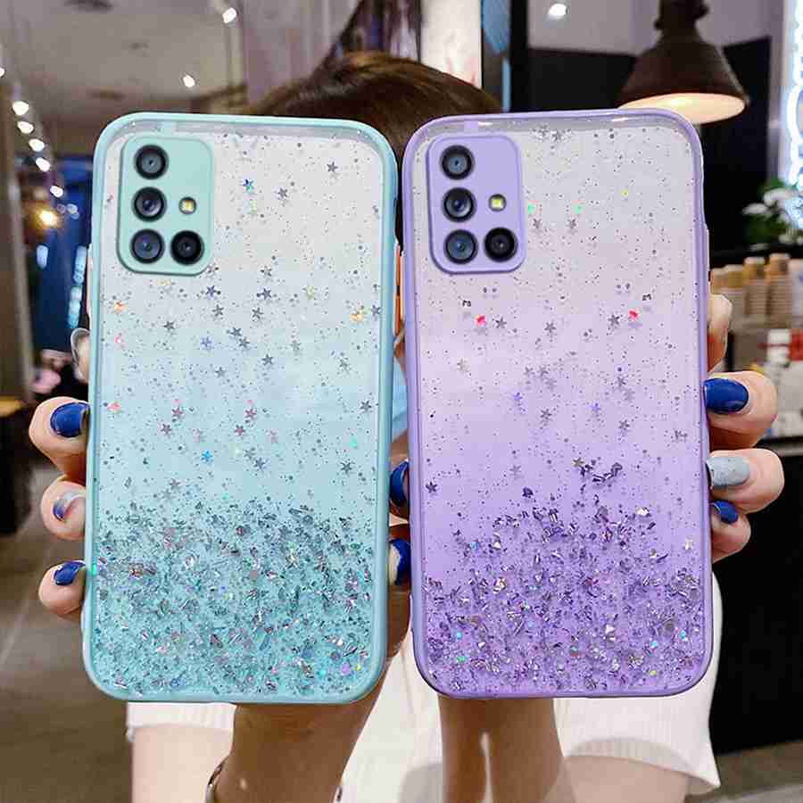 

Модный противоударный чехол-бампер с блестками на спине для OPPO A15 A31 A5 A9 2020 A53 A54 Realme C21Y C25Y C21 8 Pro 7i 6i C35 C25S C11