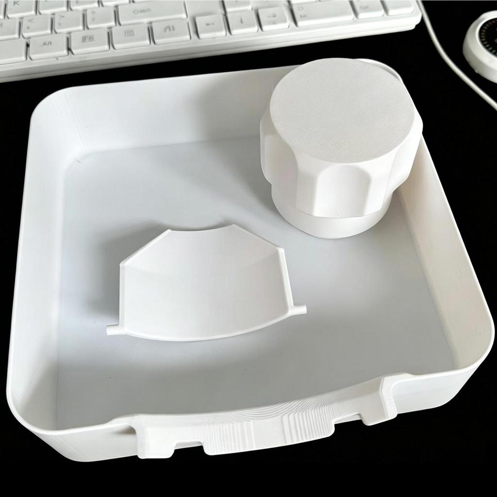 Washing Machine Drain Filter Tray Water Collection Funnel with Brush Replacement Accessory for Washer Home Rental Apartments