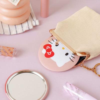 Hello Kitty Round Hand Mirror Pink