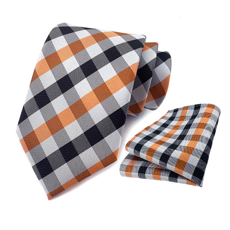 Polyester Paisley Tie Pocket Towel Two-Piece Set, Business Tie