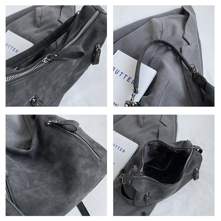 Simple Solid Color Women's Shoulder Bag, Large Capacity Handbag, Soft Pu Leather Tote Bag, Women's Casual Handbag, New Style