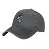 Mole Digging Baseball Caps Vintage Distressed Denim Krtek Little Maulwurf Cute Cartoon Snapback Hat Unisex Women Outdoor Caps Hat