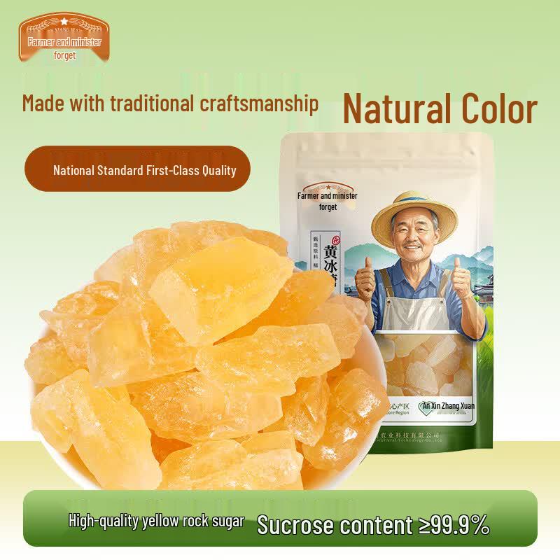 Farm Nostalgia Yellow Rock Sugar 500g Bag