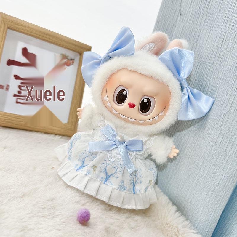 

Подвеска-одежда для куклы Лабубу: Шахматное приключение Юбка королевы Little Blue Mermaid