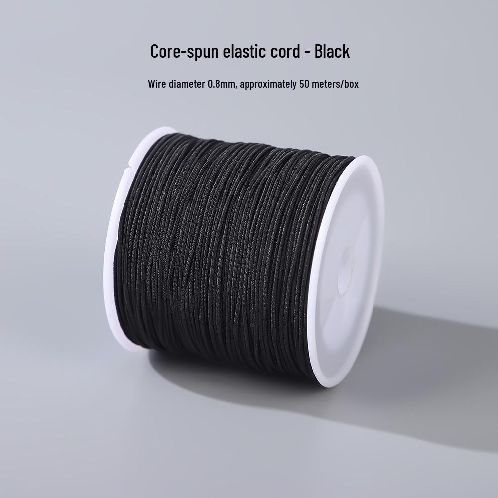 Colorful Core-Spun Elastic Cord for DIY Jewelry & Bodhi Bracelets - Wear-Resistant and Perfect for Knotting