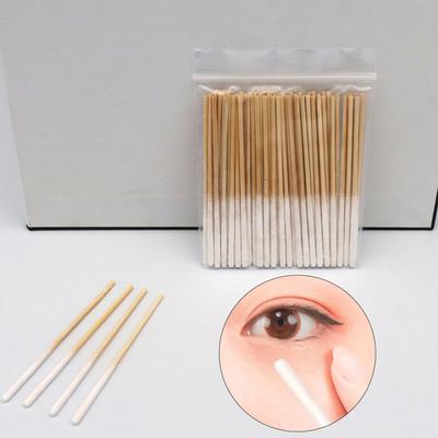 30/60 Pcs Einweg Länger Baumwolle Tupfer Pinsel Liner Freies Micro Pinsel Holz Baumwolle