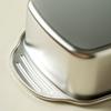 Stainless Steel Cooking Pan, Heavy-Duty Metal Food Serving Plate - Kitchenware
