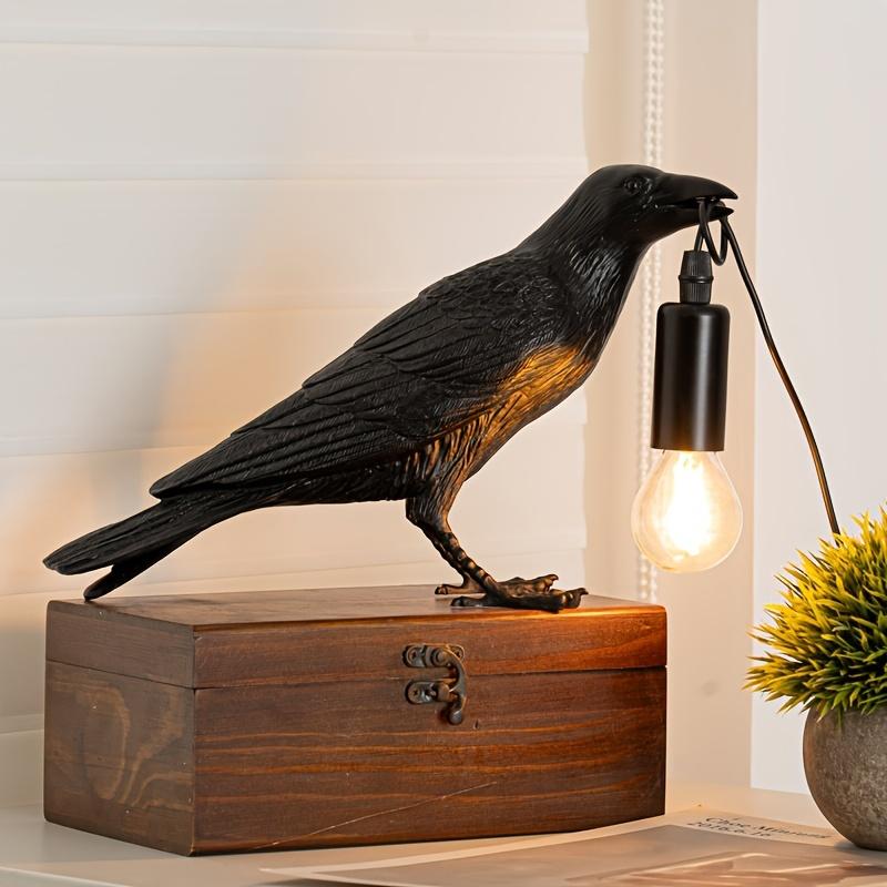 

Resin Wall Lamp Animal Decoration Bird Table Lamp Nordic Simple Creative Bedside Night Lamp чорний