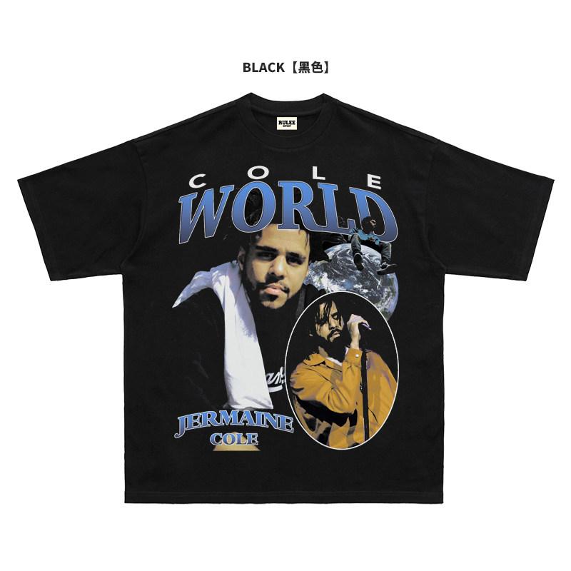 2026 Summer New Design J. Cole High-Quality Hip-Hop Street Comfortable Men's Round-neck Printed T-Shirt