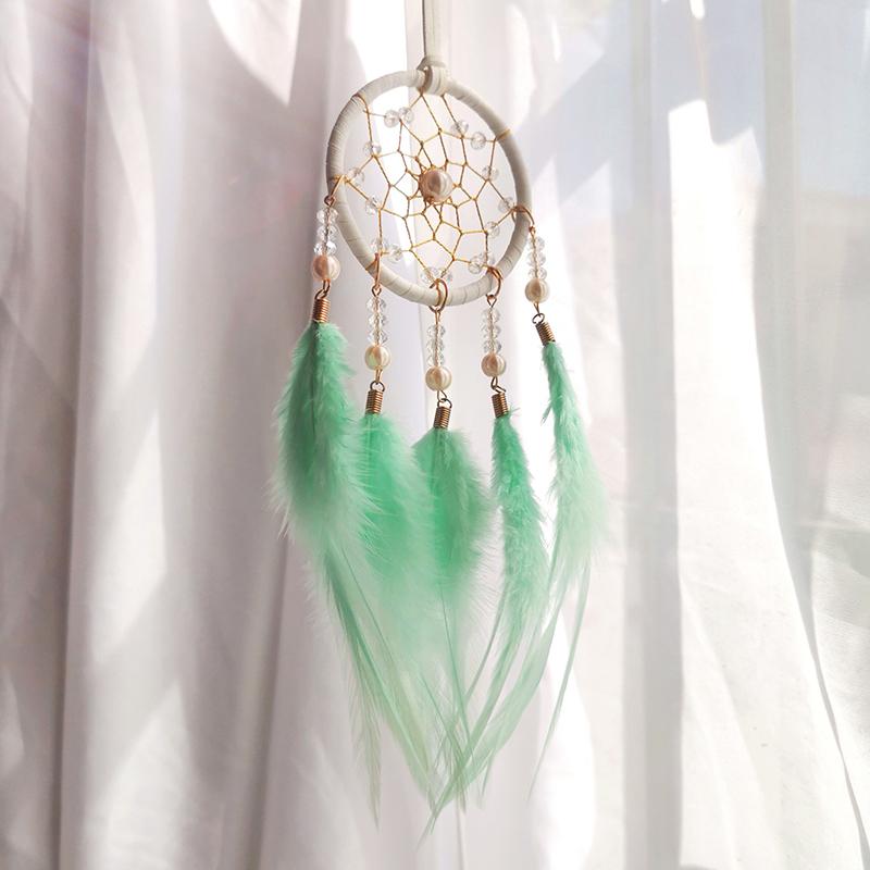 Dream Catcher Feather Wind Chime Indian Style Decoration Home Car Pendant Balcony Window Decoration Party Holiday Gifts
