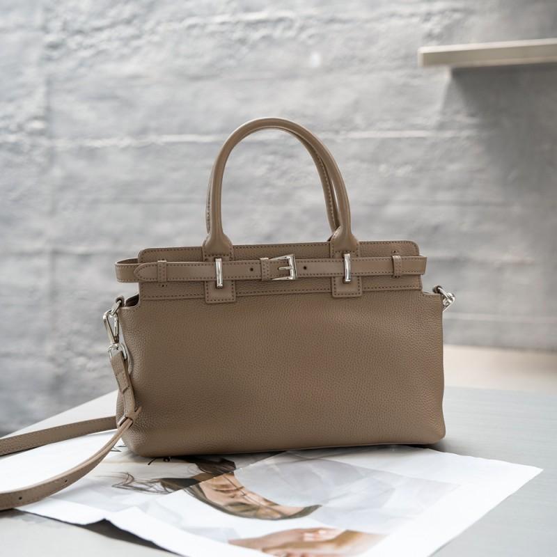 Large-capacity Tote Bag Women's Factory Genuine Leather Fashionable TOGO Top-layer Cowhide Cross-section Handbag
