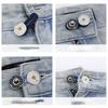 Expandable Waist Pants Button - Nail-Free, Removable, Universal Button, Jeans Extension Button, Adjustable Stretch Button