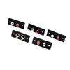 ACROPIX RCA Socket Universal 2 RCA Female Socket Adapter Connector Black Pack of 5